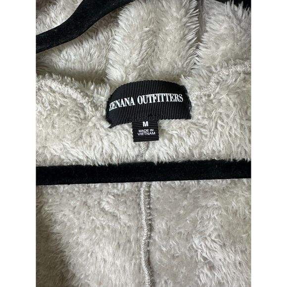 Zenana Women's Sleeveless Faux Fur Open Hooded Vest with Pockets Light Gray M - Picture 2 of 4